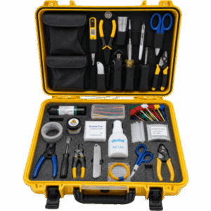 LINKEDPRO BY EPCOM LP-FT-KIT-V2 – Kit de Terminación de Fibra Óptica / 28 Herramientas y Accesorios / Estuche Portátil Rugerizado / Preparación, Empalme y Limpieza