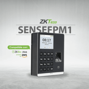 ZKTECO SENSEFPM1 – Terminal de Asistencia / Huella Digital y RFID / 500 Usuarios / Pantalla 2.8" / WiFi / ZKBio Zlink / USB