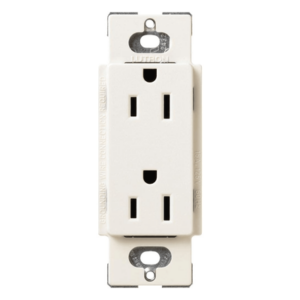 LUTRON ELECTRONICS SC3PSBIL – Contacto Dúplex de Pared / 15 A / 125 V / Conexión a Tierra / 3 Hilos / Color Biscuit