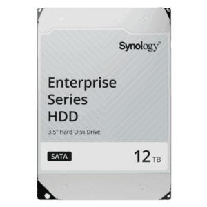 SYNOLOGY HAT5300-12T – Disco Duro Enterprise SATA / 3.5" / 12TB / 7200 rpm / SATA 6.0 Gb/s / Caché 512MB / Carga Anual 550 TB