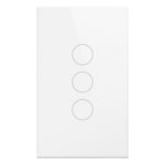 SMARTHOME BY EPCOM SHS413WWH – Interruptor Inteligente Wi-Fi / 3 Circuitos / 100V-250V / 2.4 GHz / Control por Voz / Panel de Vidrio Templado