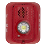 SYSTEM SENSOR P2RLED – Sirena con Estrobo LED / 2 Hilos / Candela Seleccionable hasta 185 cd / 24 Vcd / Montaje en Pared