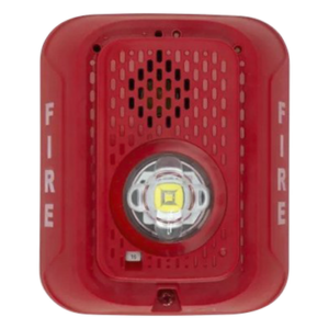 SYSTEM SENSOR P2RLED – Sirena con Estrobo LED / 2 Hilos / Candela Seleccionable hasta 185 cd / 24 Vcd / Montaje en Pared