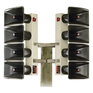 FEDERAL SIGNAL INDUSTRIAL DSA-6 – Altavoz direccional de alta potencia / 6 bocinas reentrantes / 111-121 dBC @ 100 pies / 70° dispersión horizontal / UL y cUL listado / Diseño modular hasta 4 unidades