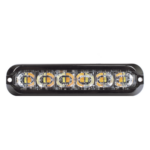 ECCO ED3794AW – Luz de Advertencia Direccional LED Flexible / 12 LED Dual Color / Montaje Curvo 120° / IP69K / 12-24V / SAE Clase I/II