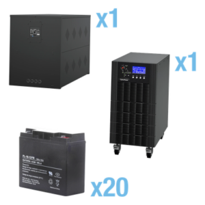 CYBERPOWER HSTP3T15K100P-5MIN-STARTUP – UPS Trifásico de 15 kVA/15 kW, Topología Online Doble Conversión, Voltaje de 208/220 Vca de L-L, Respaldo de 5 Minutos al 100% de Carga, Incluye Módulo y Banco de Baterías