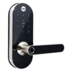 YALE-ASSA ABLOY MX81727 – Cerradura Digital / Control Remoto / Lector de Huella y Tarjeta / Teclado Táctil / Zigbee 20 m (65.6 ft) / 250 Códigos / Backset Ajustable