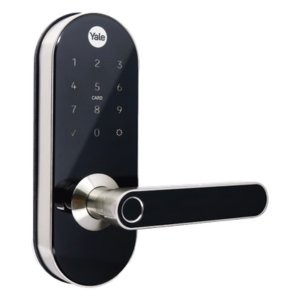 YALE-ASSA ABLOY MX81727 – Cerradura Digital / Control Remoto / Lector de Huella y Tarjeta / Teclado Táctil / Zigbee 20 m (65.6 ft) / 250 Códigos / Backset Ajustable