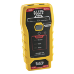 KLEIN TOOLS VDV526-100 – Probador de Cables de Red / Prueba Cat3, Cat5e, Cat6/6a / Transmisor Remoto Integrado / LED de Estado / Batería 9V 80 h / 116 g