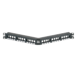 PANDUIT NKPPA24FMY – Panel de Parcheo Modular Keystone / 24 Puertos / Angulado / 1UR / 19" (482.6 mm)