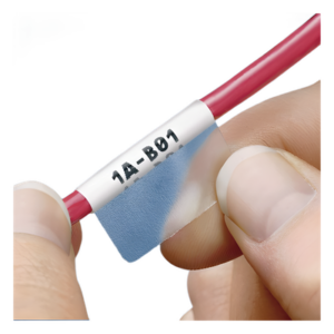 PANDUIT S100X225YIJ – Etiquetas Auto-Laminadas / 1000 pzas / 32 por hoja / 6.1 a 12.2 mm (0.24 a 0.48') / 8-4 AWG / Amarillo