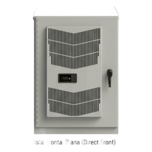 HOFFMAN T503020FTTXSA – Gabinete para Exterior Tipo 4X de 22 UR / Aluminio Soldado / 1270 x 762 x 508 mm (50 x 30 x 20 in) / Exterior IP66 / Montaje Almohadilla / Aire de Precisión / Gris RAL 7035