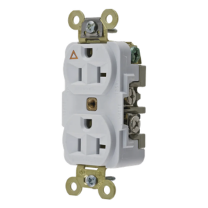 HUBBELL HUB-IG5362W – Contacto Dúplex Industrial / 20 A / 125 V / 2 Polos 3 Hilos / NEMA 5-20R / Grado Pesado