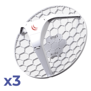MIKROTIK RBLHG5KIT – Kit CPE/PtP / 5 GHz / 802.11a/n / Antena 24.5 dBi / 600 MHz / 316 mW / 25 dBm