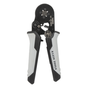 KLEIN TOOLS 34055 – Pinza Ponchadora / 10-22 AWG / Ponchado Cuadrado 360° / 7'' (17.8 cm) / Matrices Intercambiables
