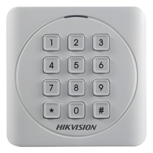 HIKVISION DS-K1801EK – Lector de Control de Acceso / Proximidad EM 125 kHz / Teclado PIN / Wiegand W26/W34 / IP65 / Compacto 87 mm (3.43 in)