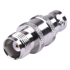 RF INDUSTRIES,LTD RFT-1232 – Adaptador Coaxial RF / TNC Hembra a BNC Hembra / Montaje en Línea / Cuerpo Bronce Niquelado / Contacto Oro / Aislante Teflón