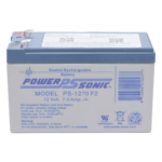 POWER SONIC PS-1270-F2 – Batería de Respaldo AGM/VRLA / 12V / 7.0 Ah / Terminales F2 / 5 Años Vida Útil / Certificación UL