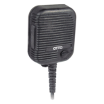 OTTO V2-10030 – Micrófono-Bocina para Radio Portátil / Control de Volumen / PTT 1 Millón de Ciclos / Jack 2.5 mm / Cable Espiral 40 lb / Clip 360° / MIL-STD-810