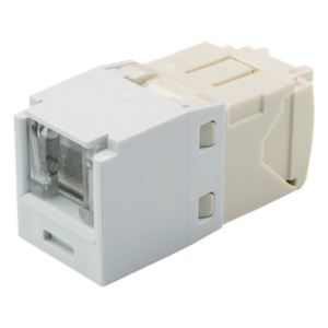 PANDUIT CJH688TGWH – Conector Jack RJ45 / Categoría 6 / Terminación sin Herramientas / Mini-Com / 8 Posiciones 8 Cables / Color Blanco