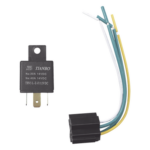 JIMIIOT 12VRELAY – Relé automotriz / 5 pines / 12 VDC / Con base de montaje