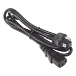 EPCOM POWERLINE AC-CORD-1.8M – Cable de Alimentación Eléctrica / 120-240 Vca / 18 AWG / 1.8 m (5.91 ft) / IEC 320C13 a NEMA 5-15P / Trifásico con Tierra