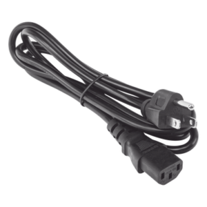 EPCOM POWERLINE AC-CORD-1.8M – Cable de Alimentación Eléctrica / 120-240 Vca / 18 AWG / 1.8 m (5.91 ft) / IEC 320C13 a NEMA 5-15P / Trifásico con Tierra