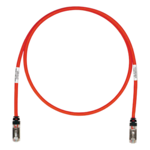 PANDUIT STP6X2.5MRD – Patch Cord S/FTP Cat6A / Blindado 26 AWG / 2.5 m (8.20 ft) / PoE Tipo 3 y 4 / CM/LS0H / Rojo