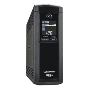 CYBERPOWER CP1500AVRLCDA – UPS Línea Interactiva / 1500 VA / 900 W / 12 Tomas NEMA 5-15R / 6 con Respaldo / Pantalla LCD / AVR / Supresión 1500 J