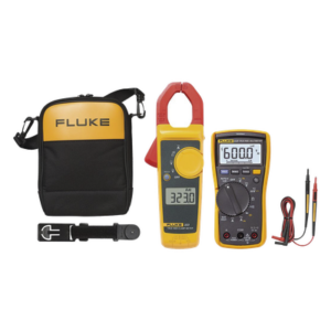 FLUKE FLUKE-117/323KIT – Kit de Multímetro y Pinza Amperimétrica / Detección de Tensión sin Contacto / CAT III 600 V / Función AutoV/LoZ / Estuche y Suspensión Magnética Incluidos