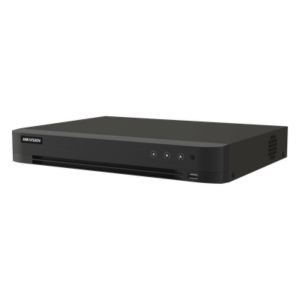 HIKVISION IDS-7216HUHI-M1/T – DVR Pentahíbrido / 16 Canales TurboHD + 16 Canales IP / 8 Megapixel (4K) / H.265+ / Audio Bidireccional / 1 Bahía HDD 10 TB / AcuSense