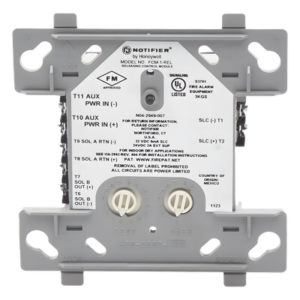 NOTIFIER FCM-1-REL – Módulo de Control de Descarga Direccionable / Protocolo Redundante / 24 VDC / Clase A o B / Supervisión de Solenoide