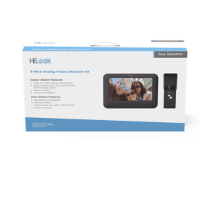 HiLook by HIKVISION VI-K13P – Kit de Videoportero Analógico / Pantalla LCD 7" / Frente de Calle IP65 / Visión Nocturna IR 2 m (6.6 ft) / Audio Bidireccional / Salida de Relé
