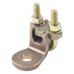TOTAL GROUND TG-CR14-ET – Conector Bimetálico Mecánico / Borne 1/2" a Cable / Rango 1/0 AWG a 250 KCMIL / Bronce Estañado / Antivandálico