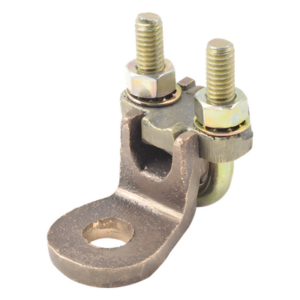 TOTAL GROUND TG-CR14-ET – Conector Bimetálico Mecánico / Borne 1/2" a Cable / Rango 1/0 AWG a 250 KCMIL / Bronce Estañado / Antivandálico
