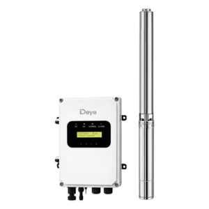 DEYE SP800DC – Bomba Solar Sumergible / 800 W (1 HP) / Motor DC de Imanes Permanentes / Voltaje Operativo 30-110 Vcd / Controlador Integrado IP65 / Acero Inoxidable 304