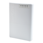 MIKROTIK RB750P-PBR2 – Router exterior / 5 puertos Fast Ethernet blindados / PoE pasivo 4 puertos / IP66 / CPU 650 MHz / RouterOS Nivel 4
