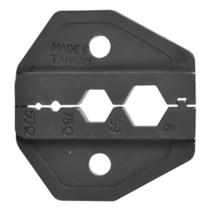 RF INDUSTRIES,LTD RFA-4005-08 – Mordaza para Plegar Conectores de Anillo / 4 Tamaños de Cavidad / 0.324, 0.255, 0.068, 0.042 pulgadas / RG-6/U, RG-59/U, Belden 8281