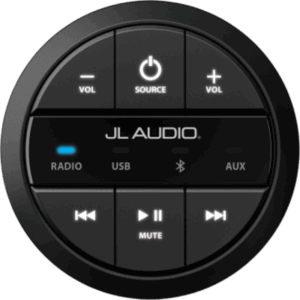 JL AUDIO 10-03131-00 – Mando a Distancia con Cable / Para Unidad Fuente MediaMaster / Indicador de Fuente LED / IP67 / NMEA 2000 / Bluetooth hasta 22.8 m (75 ft)
