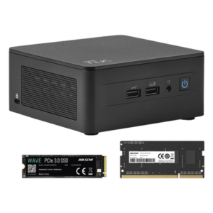 ASUS NUCASI313I8G256G – Kit / Mini PC NUC Barebone / Intel Core I3 /bluetooth / Incluye memoria 8GB / Incluye 256 SSD / No incluye sistema operativo