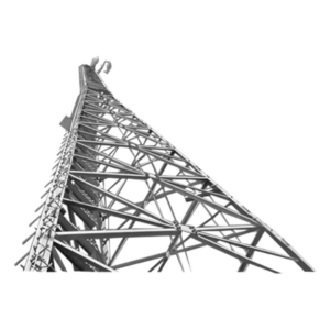 Trylon TRY-ST-170-S510 – Torre Autosoportada / 170 ft (51.8 m) / Acero Galvanizado / 3 Piernas / Sistema Antiescala / Pararrayos / Línea de Vida / LED Obstrucción Solar