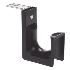 PANDUIT JP2CMB-L20 – Sujetador tipo J-Hook / Soporte techo M5-M6-M10 / Capacidad 46 cables Cat6 / Carga 13.61 kg / Nylon 6.6 negro / 1 pieza