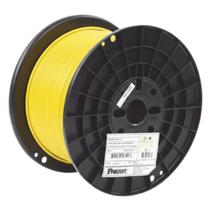 PANDUIT PUR6AHD04YL-G – Bobina de Cable UTP Cat6A / 23 AWG / CMR Riser / 305 m (1000 pies) / 6.2 mm Diámetro / 650 MHz / 10GBase-T