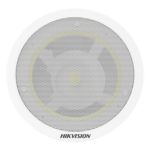 HIKVISION DS-QAZ1203G1-BE – Altavoz IP de Techo / 3 Watts / PoE+ / Bluetooth / Alarma 2 Entradas / Audio 3.5 mm / Memoria 4 GB