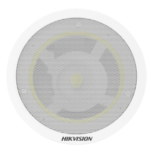 HIKVISION DS-QAZ1203G1-BE – Altavoz IP de Techo / 3 Watts / PoE+ / Bluetooth / Alarma 2 Entradas / Audio 3.5 mm / Memoria 4 GB