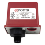 POTTER PS252 – Supervisor de Presión / Doble Contacto SPDT / Ajustable 10 a 60 PSI / NFPA 72 / Sin Herramientas