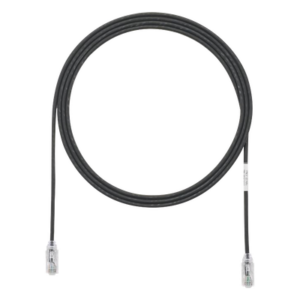 PANDUIT UTP28SP5BL – Cable de Parcheo / UTP Cat6 / 28AWG Diámetro Reducido / 3.8 mm / 1.52 m (5 Pies) / Negro / CM-LSZH / PoE++