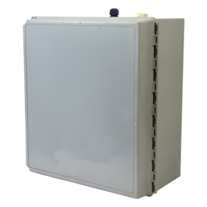 VARIOS A14128CHSCFG – Gabinete fibra de vidrio NEMA para exterior 14x12x8in con bisagra