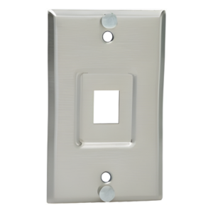 PANDUIT KWPY – Placa de Pared Vertical / Acero Inoxidable / 1 Puerto Keystone / 2.75 x 4.5 pulg. / RoHS