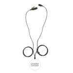OTTO E1-2W2KB131 – Kit de Vigilancia LOC / 2 Cables / Kevlar Reforzado / PTT Ergonómico / Desconexión Rápida / 5 Libras Resistencia
